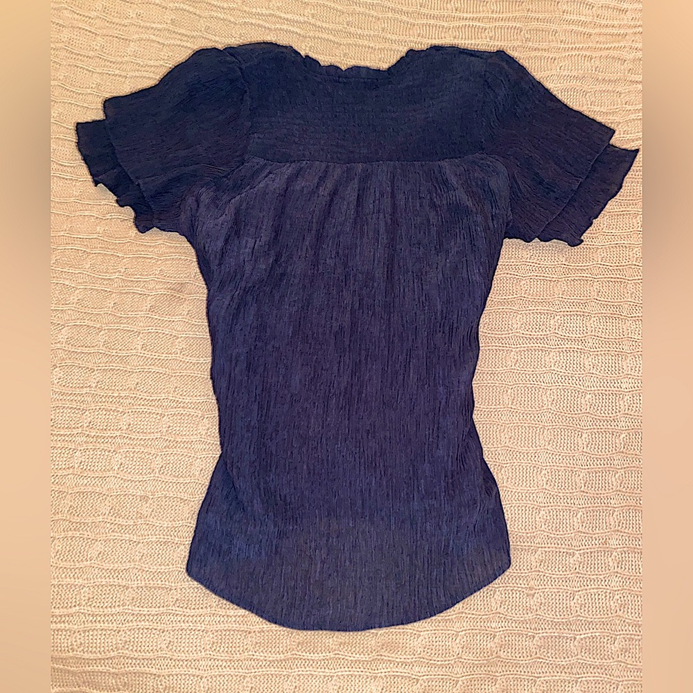 NAVY BLUE (MEDIUM) Y2K BLOUSE